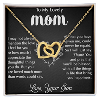 Load image into Gallery viewer, To My Lovely Mom - Hearts Necklace
