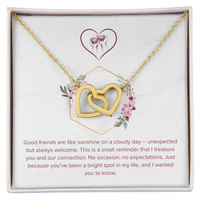 Load image into Gallery viewer, You Are a Bright Spot in My Life - Just Because Gift - Hearts Necklace
