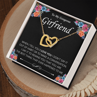 Load image into Gallery viewer, To My Gorgeous Girlfriend - Interlocking Hearts Necklace
