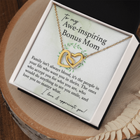 Load image into Gallery viewer, To My Bonus Mom - Interlocking Hearts Necklace
