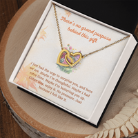Load image into Gallery viewer, No Purpose - Just Because - Interlocking Hearts Necklace Gift
