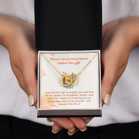 Load image into Gallery viewer, No Purpose - Just Because - Interlocking Hearts Necklace Gift
