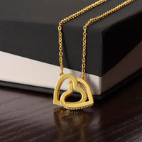 Load image into Gallery viewer, To My Gorgeous Girlfriend - Interlocking Hearts Necklace
