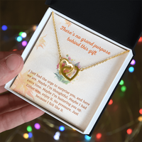Load image into Gallery viewer, No Purpose - Just Because - Interlocking Hearts Necklace Gift
