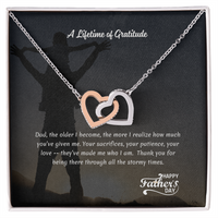 A Lifetime of Gratitude - Interlocking Hearts Necklace