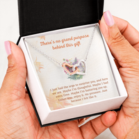 Load image into Gallery viewer, No Purpose - Just Because - Interlocking Hearts Necklace Gift
