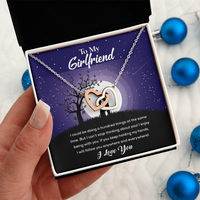 Load image into Gallery viewer, To My Girlfriend - Interlocking Hearts Necklace
