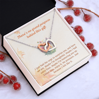 Load image into Gallery viewer, No Purpose - Just Because - Interlocking Hearts Necklace Gift
