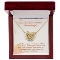 Load image into Gallery viewer, No Purpose - Just Because - Interlocking Hearts Necklace Gift
