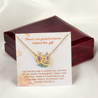 Load image into Gallery viewer, No Purpose - Just Because - Interlocking Hearts Necklace Gift
