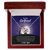 Load image into Gallery viewer, To My Girlfriend - Interlocking Hearts Necklace
