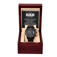 Load image into Gallery viewer, For The Best Dad - Black Chronograph Watch
