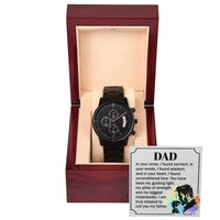 Load image into Gallery viewer, To My Father - Black Chronograph Watch
