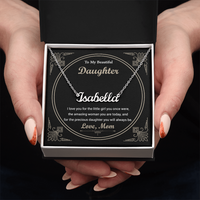 Load image into Gallery viewer, Custom Name Necklace With a Message Card - Gift For Your Daughter

