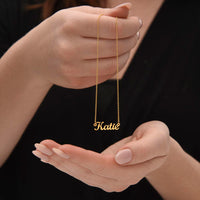 Load image into Gallery viewer, Custom Name Necklace With a Message Card - Gift For Your Daughter

