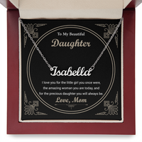 Load image into Gallery viewer, Custom Name Necklace With a Message Card - Gift For Your Daughter
