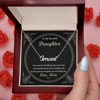 Load image into Gallery viewer, Custom Name Necklace With a Message Card - Gift For Your Daughter

