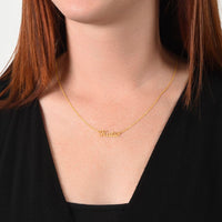 Load image into Gallery viewer, Non-Message Card Custom Name Necklace
