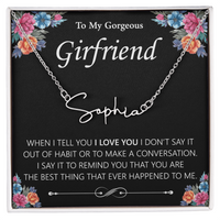 Load image into Gallery viewer, Custom Signature Name Necklace - Gift For Your Girlfriend
