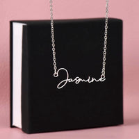 Load image into Gallery viewer, Custom Signature Name Necklace - Gift For Your Girlfriend

