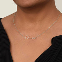 Load image into Gallery viewer, Custom Signature Name Necklace - Gift For Your Girlfriend
