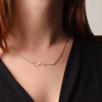 Load image into Gallery viewer, Custom Signature Name Necklace - Gift For Your Girlfriend
