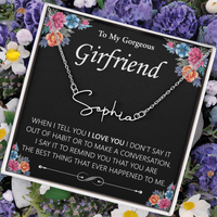 Load image into Gallery viewer, Custom Signature Name Necklace - Gift For Your Girlfriend
