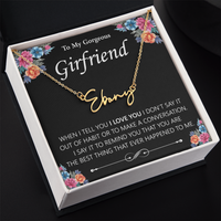 Load image into Gallery viewer, Custom Signature Name Necklace - Gift For Your Girlfriend
