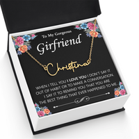 Load image into Gallery viewer, Custom Signature Name Necklace - Gift For Your Girlfriend

