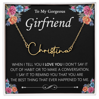 Load image into Gallery viewer, Custom Signature Name Necklace - Gift For Your Girlfriend
