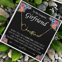 Load image into Gallery viewer, Custom Signature Name Necklace - Gift For Your Girlfriend
