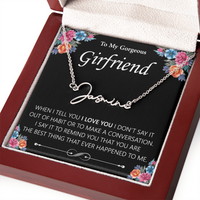 Load image into Gallery viewer, Custom Signature Name Necklace - Gift For Your Girlfriend
