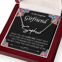Load image into Gallery viewer, Custom Signature Name Necklace - Gift For Your Girlfriend
