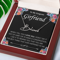 Load image into Gallery viewer, Custom Signature Name Necklace - Gift For Your Girlfriend
