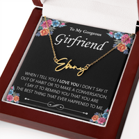 Load image into Gallery viewer, Custom Signature Name Necklace - Gift For Your Girlfriend

