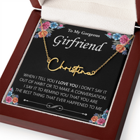 Load image into Gallery viewer, Custom Signature Name Necklace - Gift For Your Girlfriend
