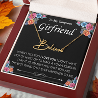 Load image into Gallery viewer, Custom Signature Name Necklace - Gift For Your Girlfriend
