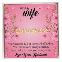 Load image into Gallery viewer, Custom Heart + Name Necklace For Your Wife
