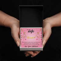 Load image into Gallery viewer, Custom Heart + Name Necklace For Your Wife
