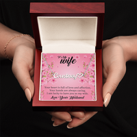 Load image into Gallery viewer, Custom Heart + Name Necklace For Your Wife
