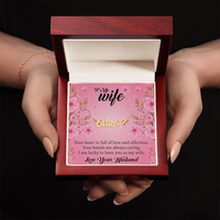 Load image into Gallery viewer, Custom Heart + Name Necklace For Your Wife
