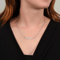 Load image into Gallery viewer, Custom Non-Message Card Heart Name Necklace
