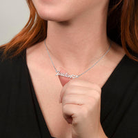 Load image into Gallery viewer, Custom Non-Message Card Heart Name Necklace
