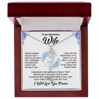 Load image into Gallery viewer, Custom Flower + Name + Message Necklace - Gift For Your Wife
