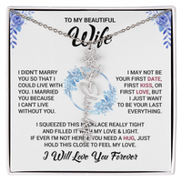 Load image into Gallery viewer, Custom Flower + Name + Message Necklace - Gift For Your Wife
