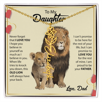 Load image into Gallery viewer, Custom Message + Flower + Name Necklace
