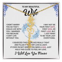 Load image into Gallery viewer, Custom Flower + Name + Message Necklace - Gift For Your Wife
