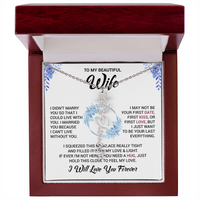 Load image into Gallery viewer, Custom Flower + Name + Message Necklace - Gift For Your Wife
