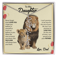 Load image into Gallery viewer, Custom Message + Flower + Name Necklace
