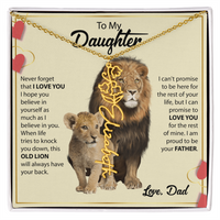 Load image into Gallery viewer, Custom Message + Flower + Name Necklace
